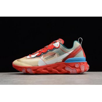 Undercover x Nike React Element 87 Red Light Green/Sail Size Shoes